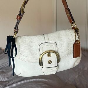 ❌SOLD❌ Coach White Leather Soho Shoulder Bag 2007 y2k vintage
